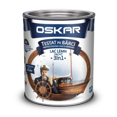 Лак для дерева 0,75 л бесцветный Yacht 3 in 1 Oskar