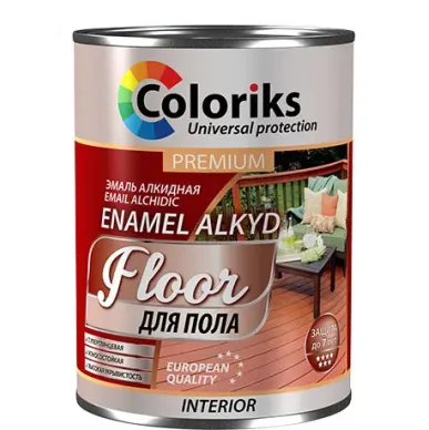 Премиум-эмаль для пола 0,9 кг красно-коричневая Coloris