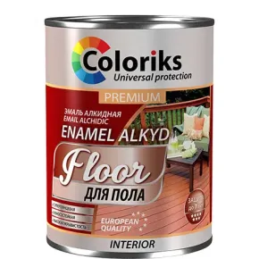 Премиум-эмаль для пола 0,9 кг красно-коричневая Coloris