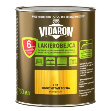 Лак защитно-декоративный 0,75 л акация Vidaron