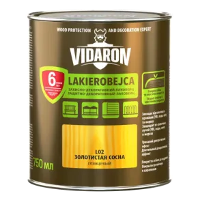 Лак защитно-декоративный 0,75 л акация Vidaron