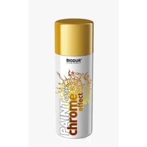 Эмаль-спрей хром-эффект золотая Biodur