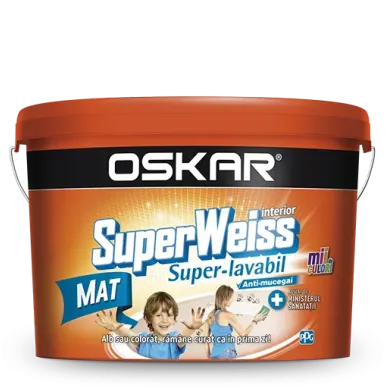 Краска супер-моющаяся 2,5 л белая Satin SuperWeiss Oskar