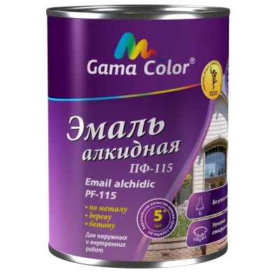Эмаль алкидная шоколадная 0,9 кг Gama Color