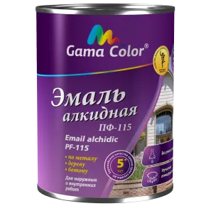 Эмаль алкидная шоколадная 0,9 кг Gama Color